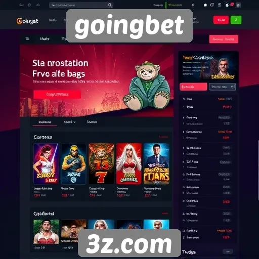 Interface e usabilidade do site goingbet